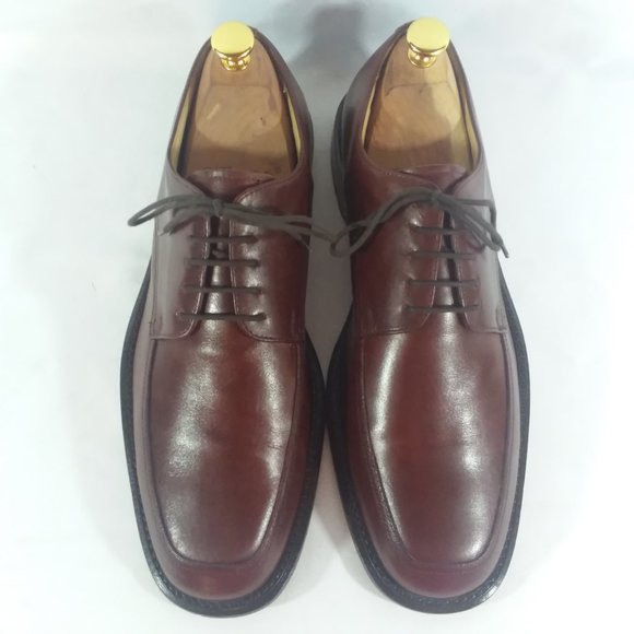Pronto Uomo Mahogany Apron Toe Derbys 10.5D Italy main image 7
